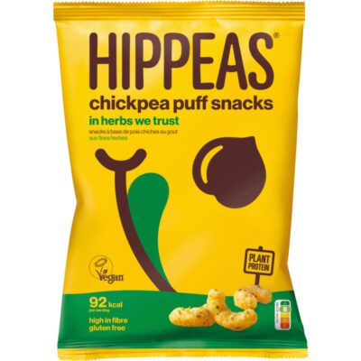 Hippeas chickpea puffs in herbs we trust