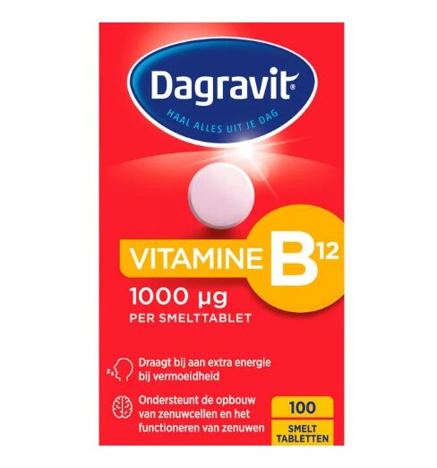 Dagravit Vitamine B12 1000μg 100 smelttabletten