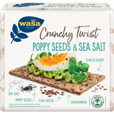 Wasa crunchy twist poppy seeds & sea salt