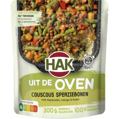 HAK uit de oven couscous sperziebonen