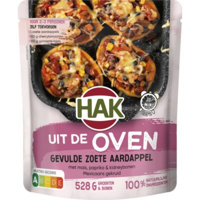 HAK uit de oven gevulde zoete aardappel