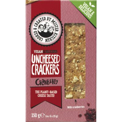 Mister Kitchen uncheesed crackers cranberry