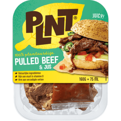 PLNT pulled beef & jus