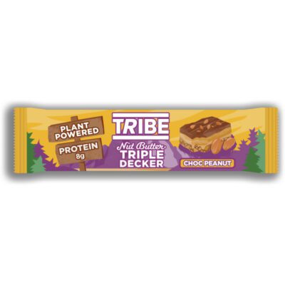 TRIBE nut butter triple decker choc peanut