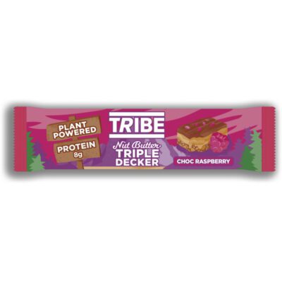 TRIBE nut butter triple decker choc raspberry