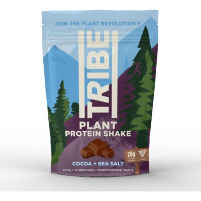 TRIBE plant protein shake cocoa & sea salt