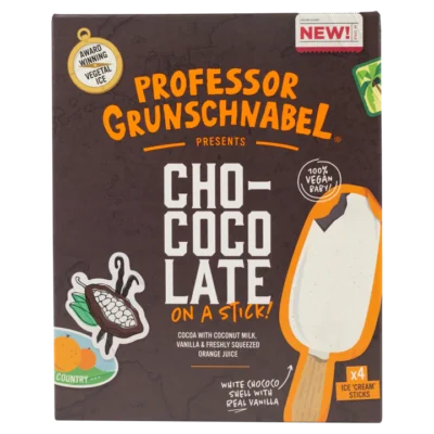 Professor Grunschnabel chococolate on a stick