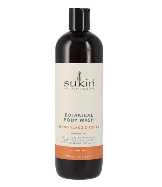 Sukin botanical body wash ylang ylang & cedar