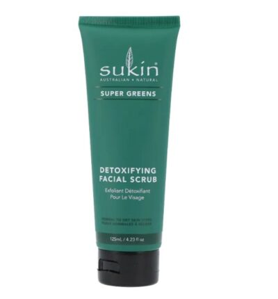 Sukin super greens detoxifying facial scrub