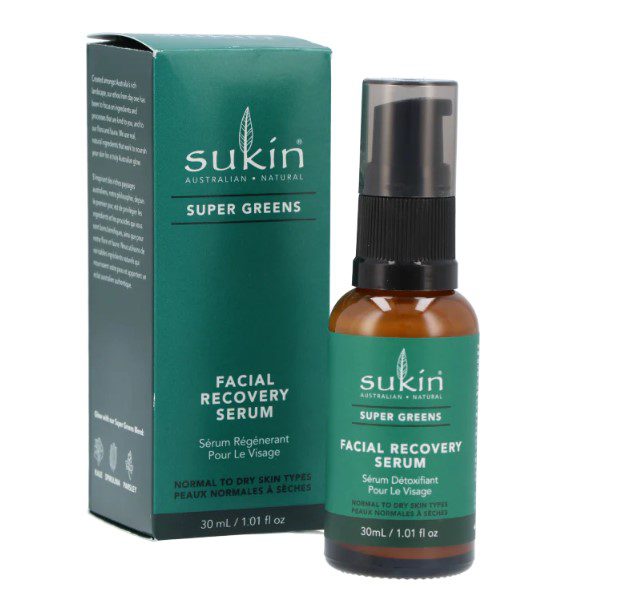 Sukin super greens facial recovery serum