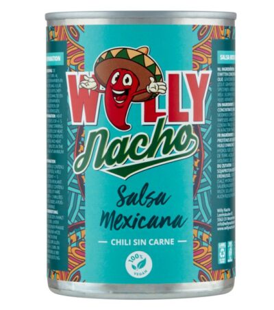 Willy Nacho salsa mexicana chili sin carne