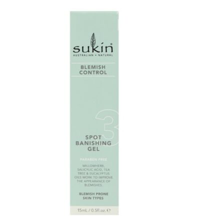 Sukin blemish control spot banishing gel