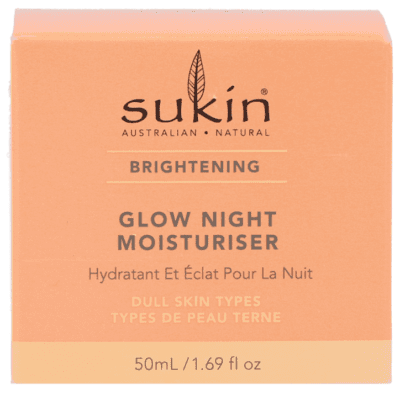 Sukin brightening glow night moisturiser