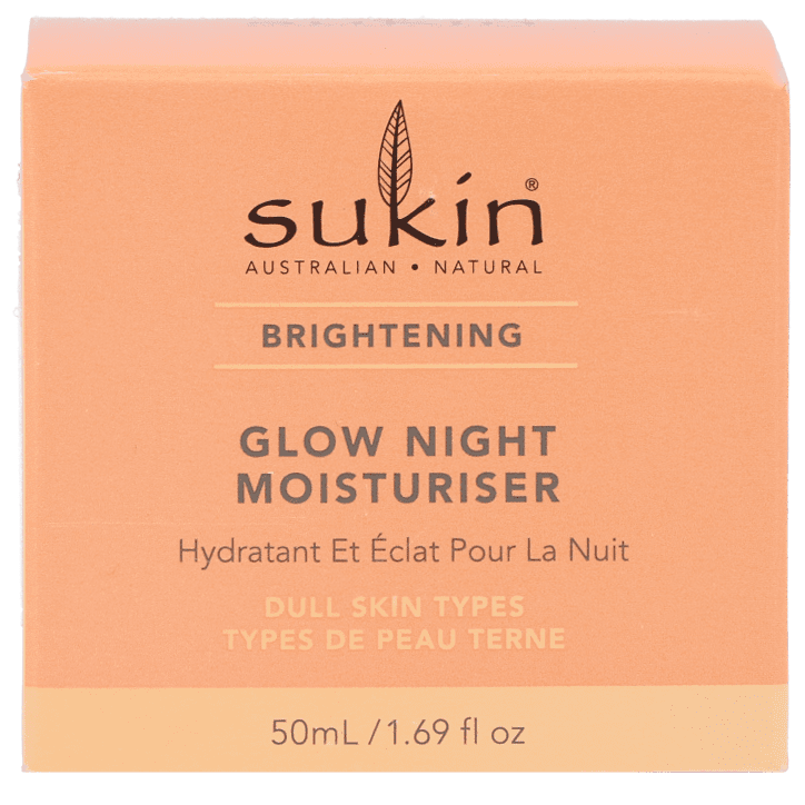 Sukin brightening glow night moisturiser