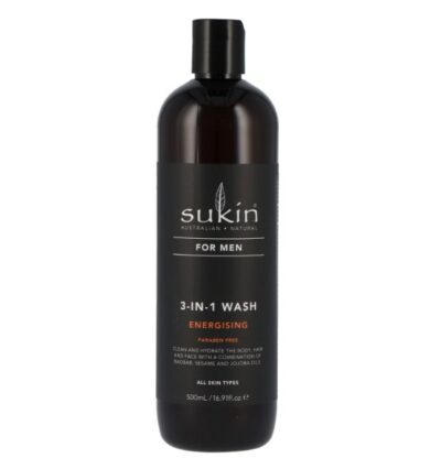 Sukin for men 3-in-1 wash energising