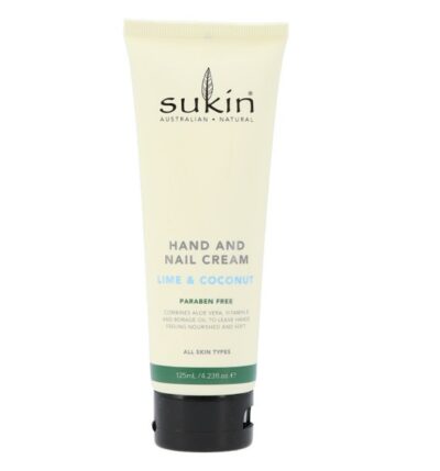 Sukin hand and nail cream lime & coconut