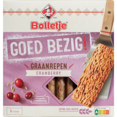 Bolletje Goed bezig krokante graanreep cranberry