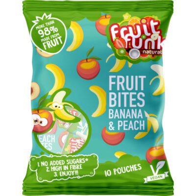 Fruitfunk fruit bites banana & peach