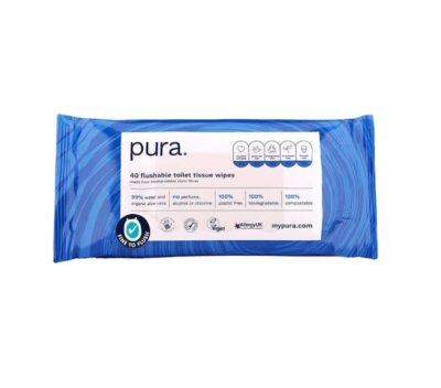 Pura toilet tissue wipes