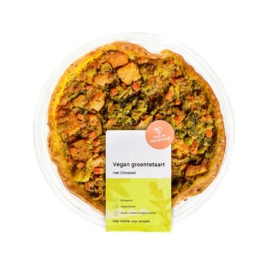 De Oorsprong vegan groentetaart met chiazaad