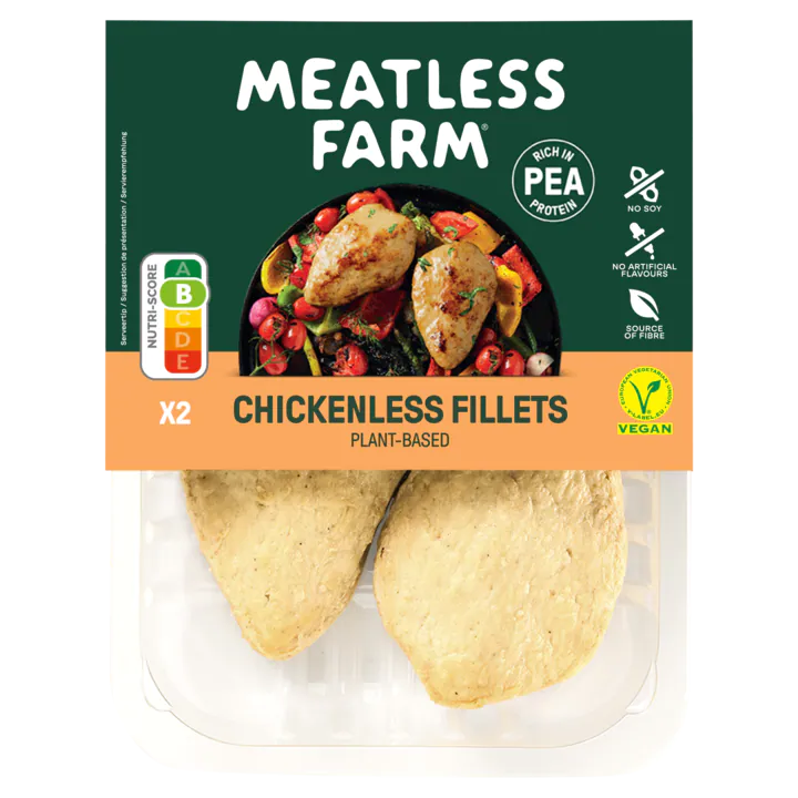 Meatless Farm chickenless fillets Vegan Wiki