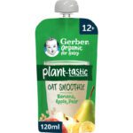 Gerber Organic Plant-tastic oat smoothie banana apple