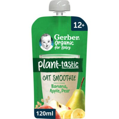 Gerber Organic Plant-tastic oat smoothie banana apple