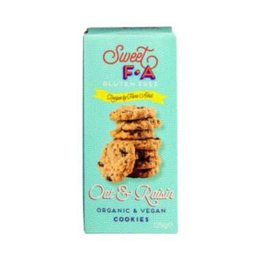 Sweet FA oat & raisin organic vegan cookies