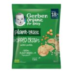 Gerber Organic plant-tastic popped crisps erwten 18+