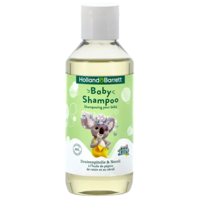 Holland & Barrett baby shampoo druivenpitolie & neroli