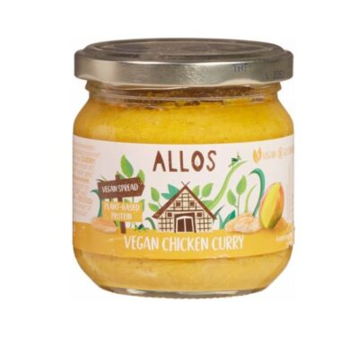 Allos vegan chicken curry spread