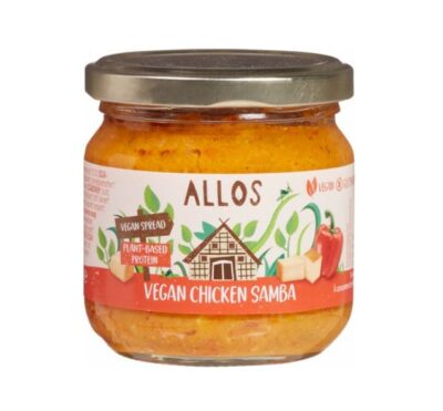 Allos vegan chicken samba spread