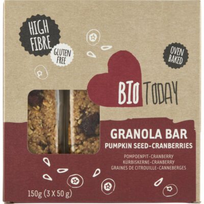 Bio Today granola bar pompoenpit-cranberry