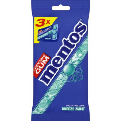 Mentos kauwgom breeze mint sugar free