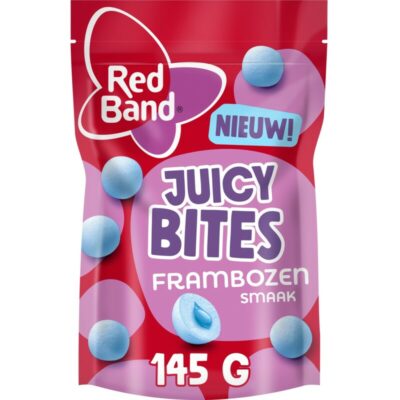 Red Band juicy bites frambozensmaak