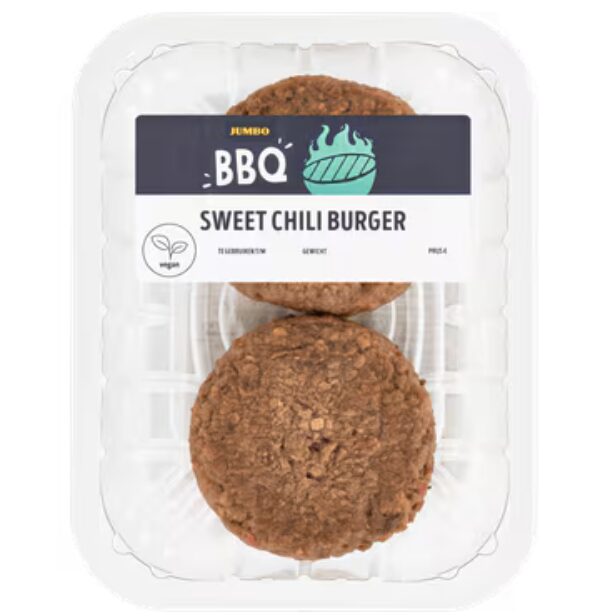 Jumbo bbq sweet chili burger
