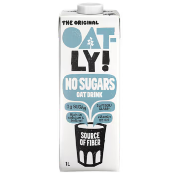 Oatly suikervrije haverdrank