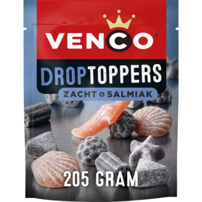 Venco Droptoppers zacht & salmiak