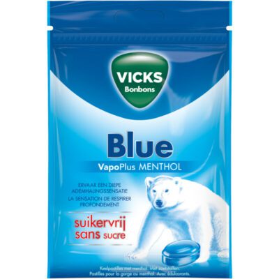 Vicks blue vapoplus menthol keelpastilles