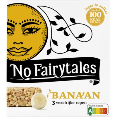 No Fairytales Vezelrijke repen banaan