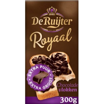 De Ruijter royaal chocolade vlokken extra puur