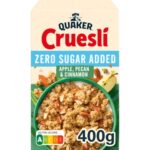 Quaker zero sugar added apple, pecan & cinnamon