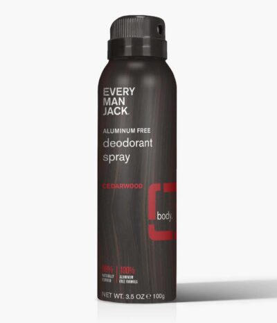 Every Man Jack deodorant spray cedarwood