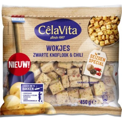 CelaVita wokjes zwarte knoflook chili