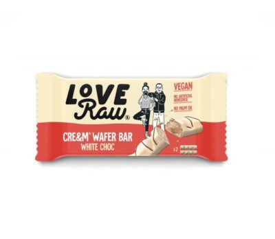 Love Raw cre&m wafer bar white choc