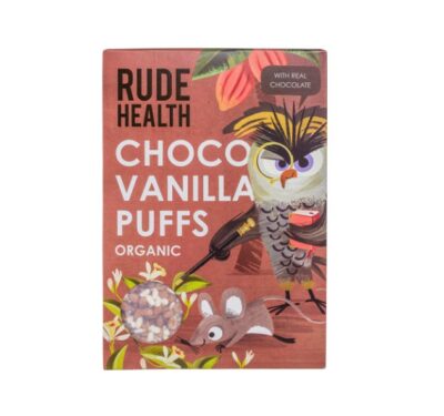 Rude Health organic choco vanilla puffs