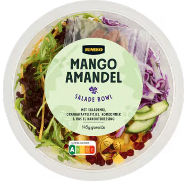 Jumbo saladebowl mango & amandel