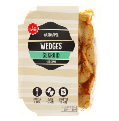 1 de Beste aardappel wedges gekruid