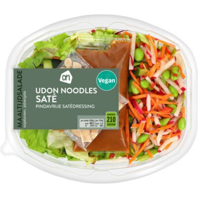 AH maaltijdsalade udon noodles saté