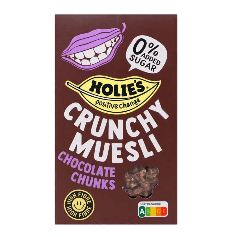 Holie's crunchy muesli chocolate chunks